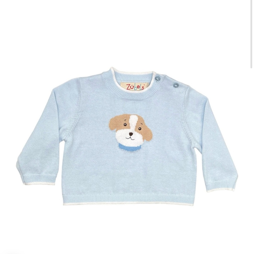 Petit Ami - Zubels knit puppy sweater 12m.